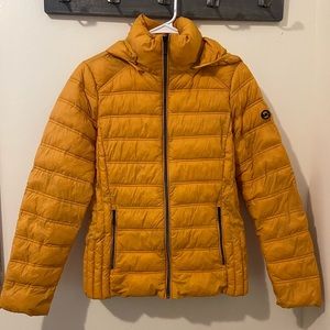 A very warm down jacket Great to keep you warm on those cool evenings